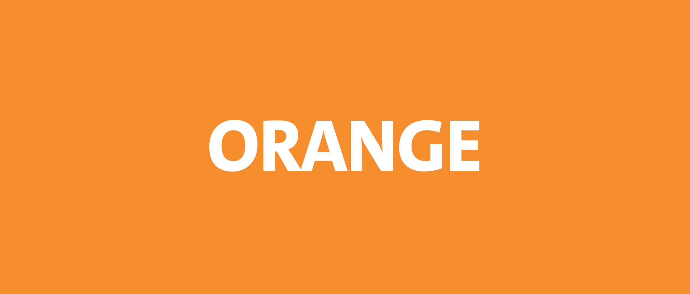 Organgener Hintergrund mit dem Wort Orange